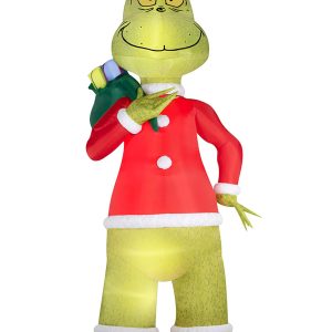 Grinch Santa Claus Inflatable Decor