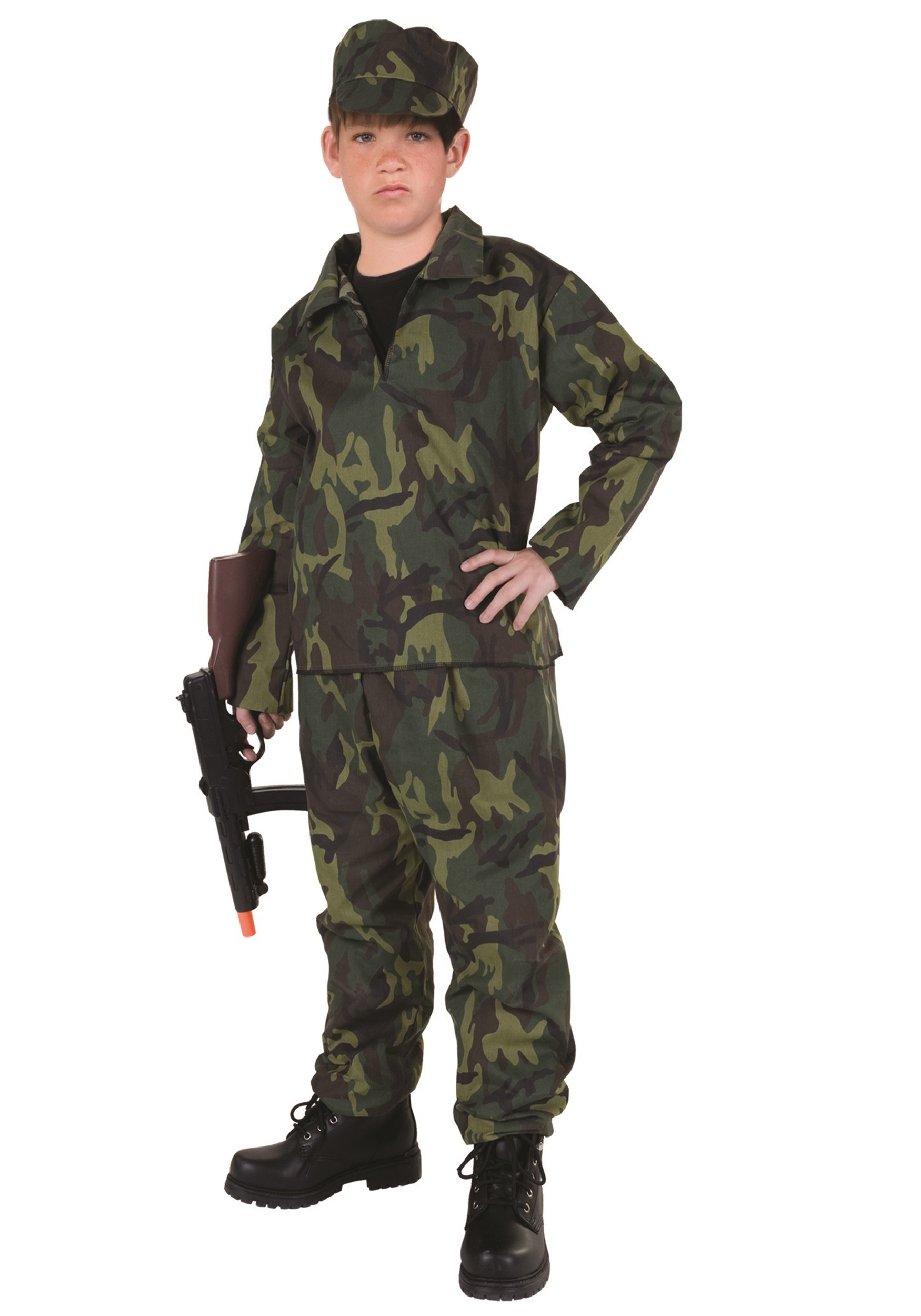 Kid's Commando Camo Costume