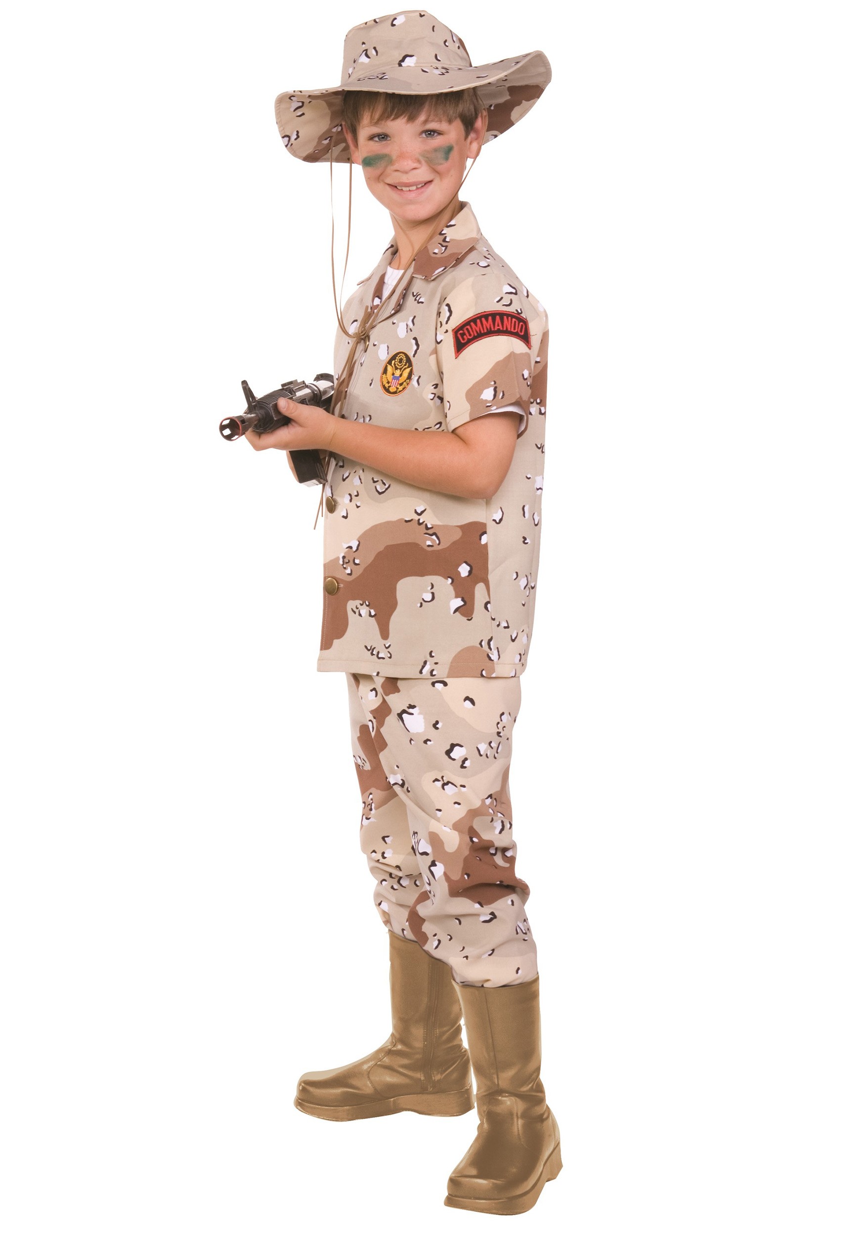 Kid's Desert Hero Commando Costume