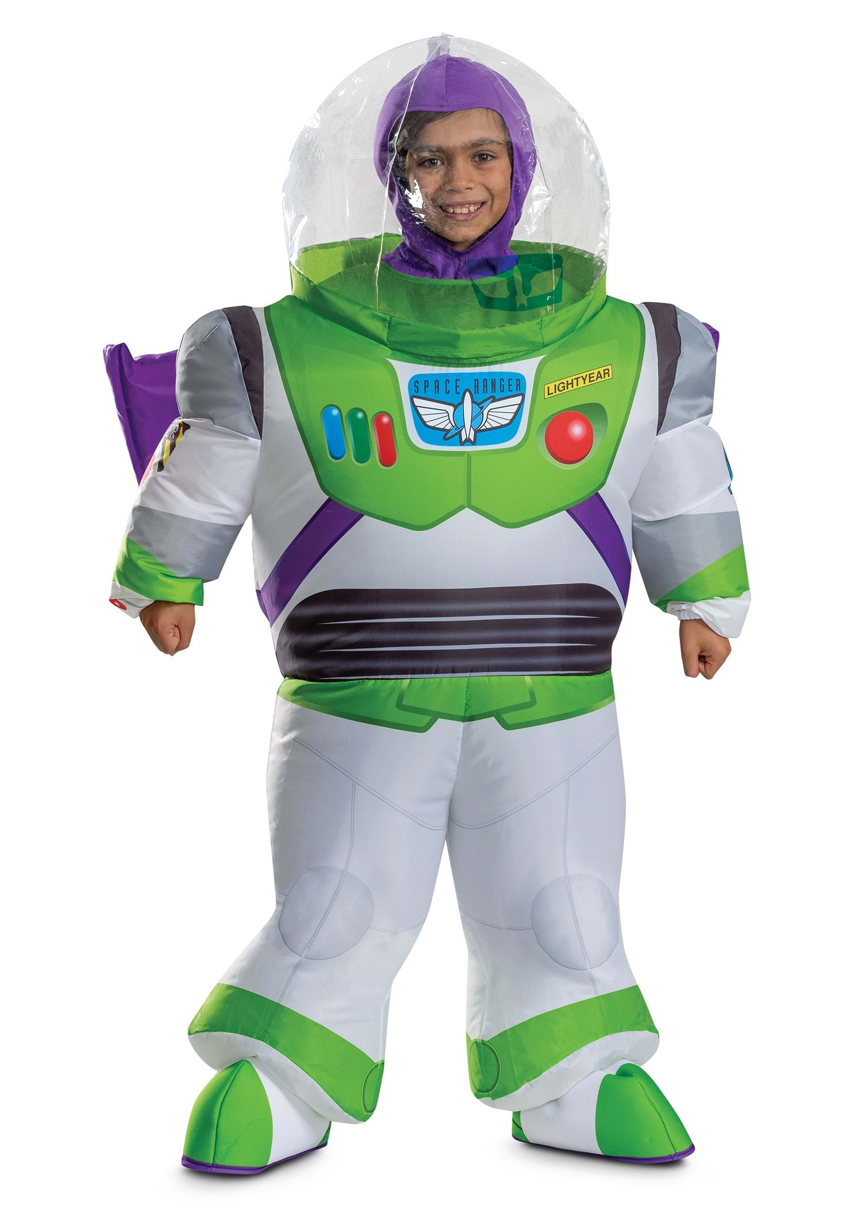 Kid's Inflatable Buzz Lightyear Costume with Helmet