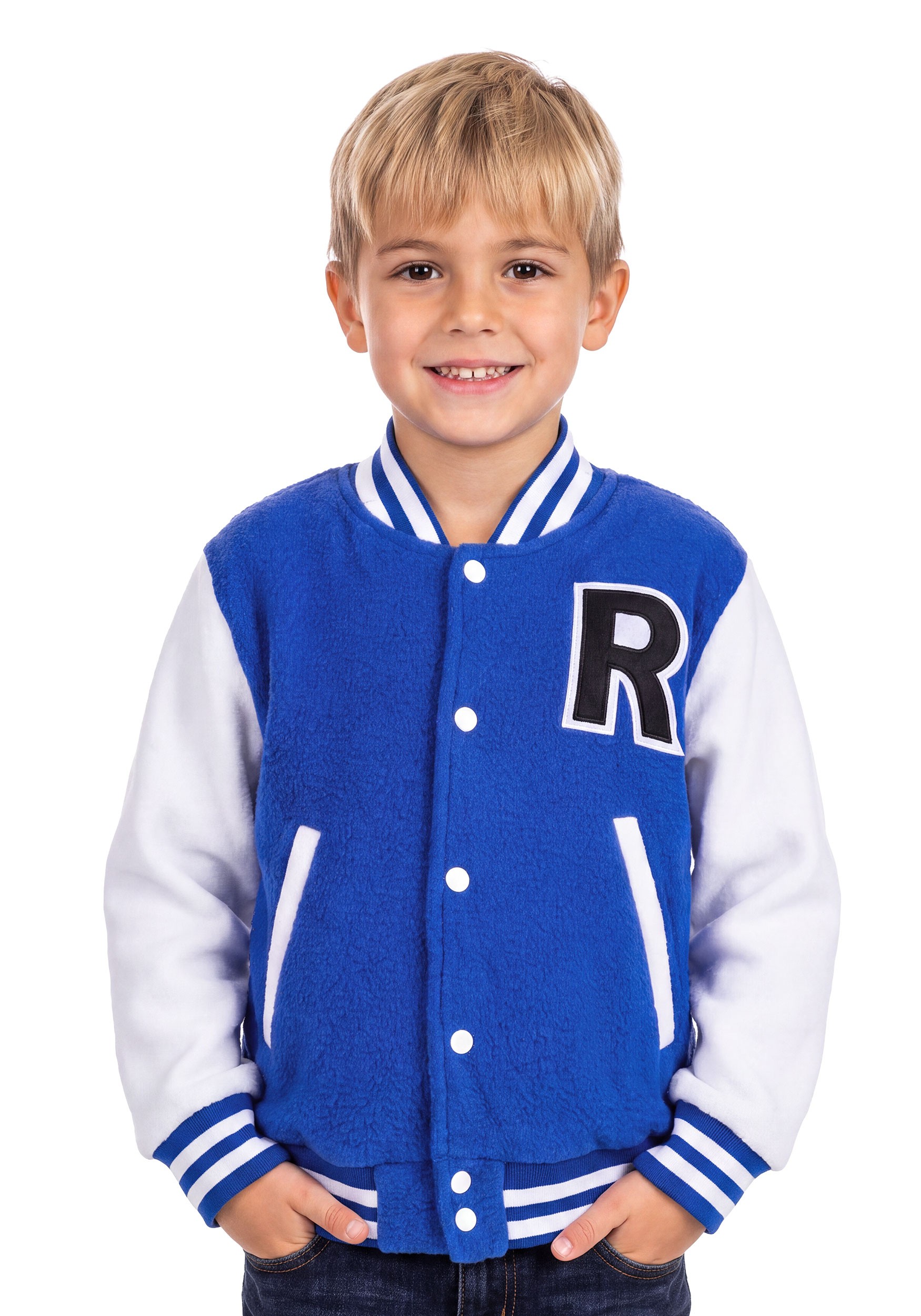 Kid's Letterman Blue Jacket Costume