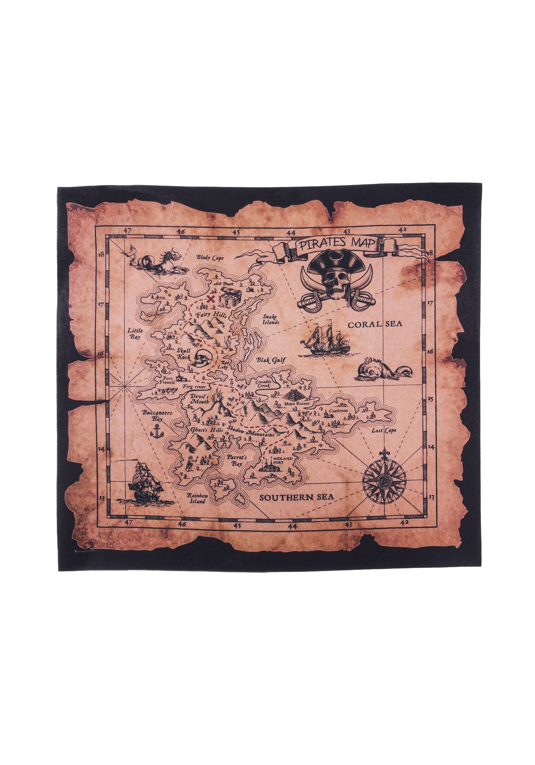Pirate Treasure Map Accessory