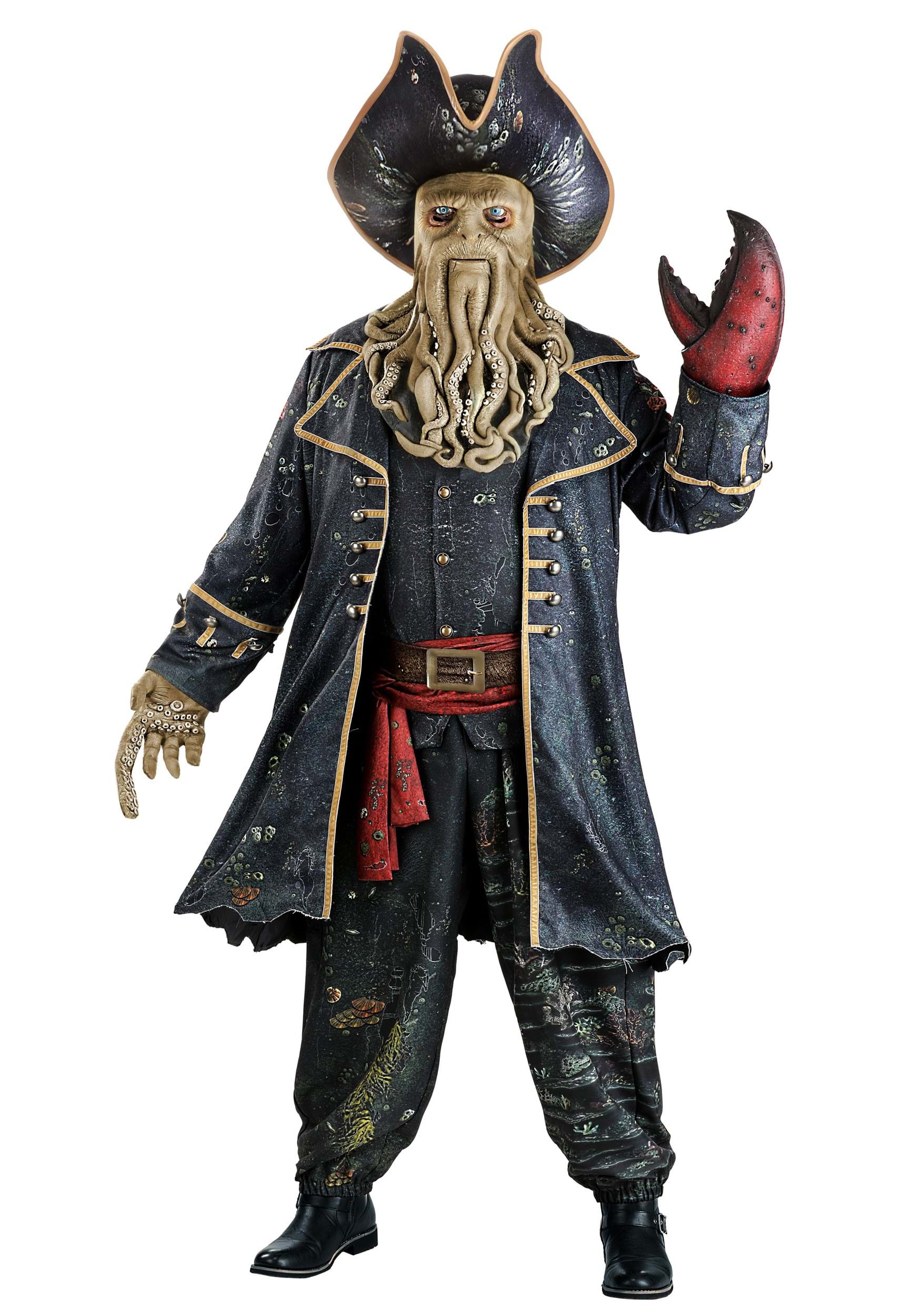 Plus Size Disney Davy Jones Costumes for Men