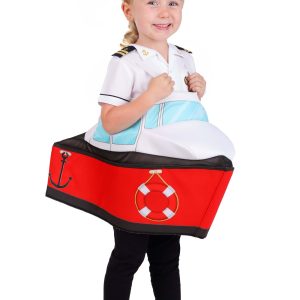 Toddler Ride in Boat Captain Costume