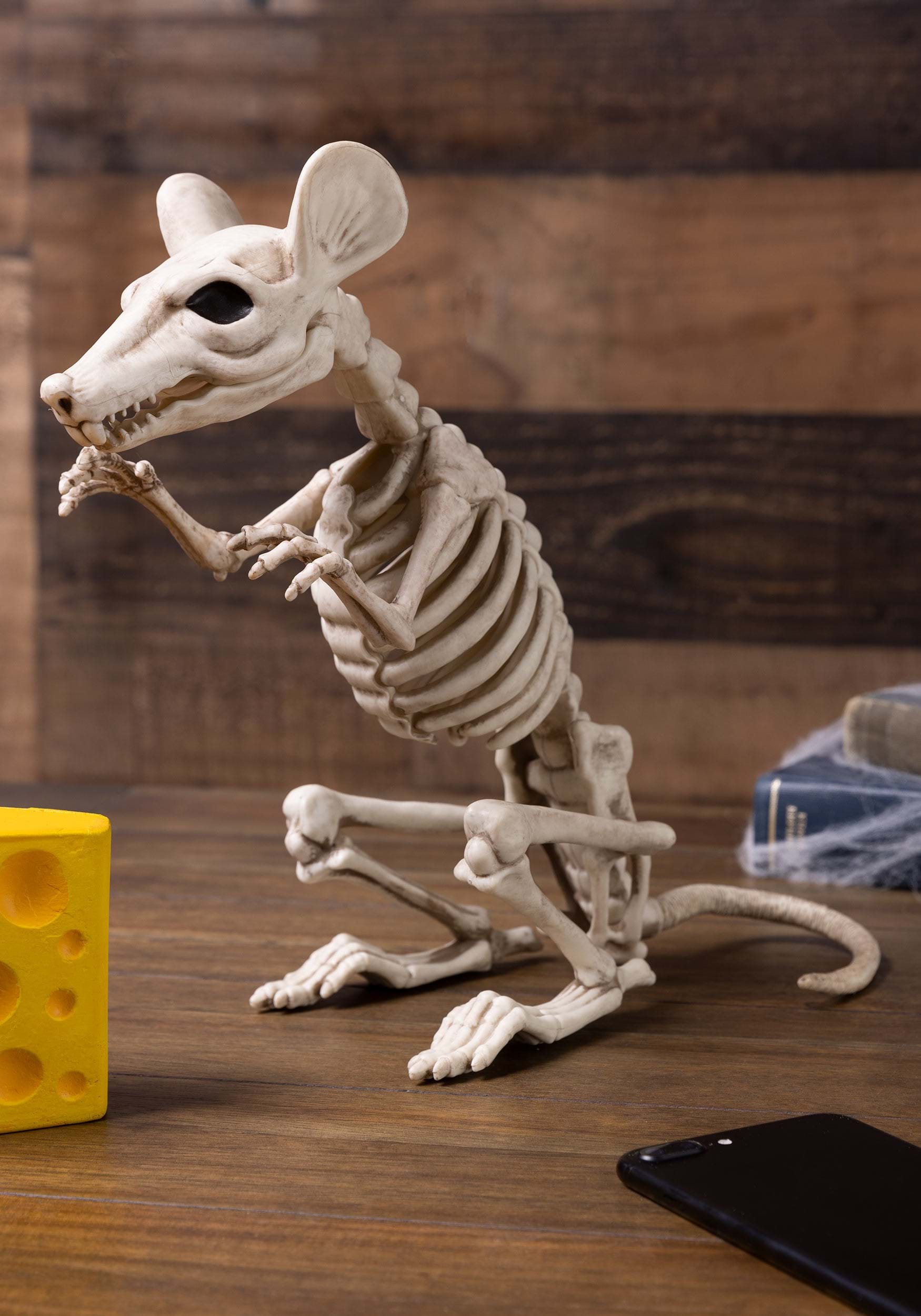 11-Inch Skeleton Rat Decoration