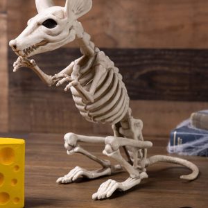 11-Inch Skeleton Rat Decoration