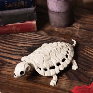 8-Inch Skeleton Turtle Decoration