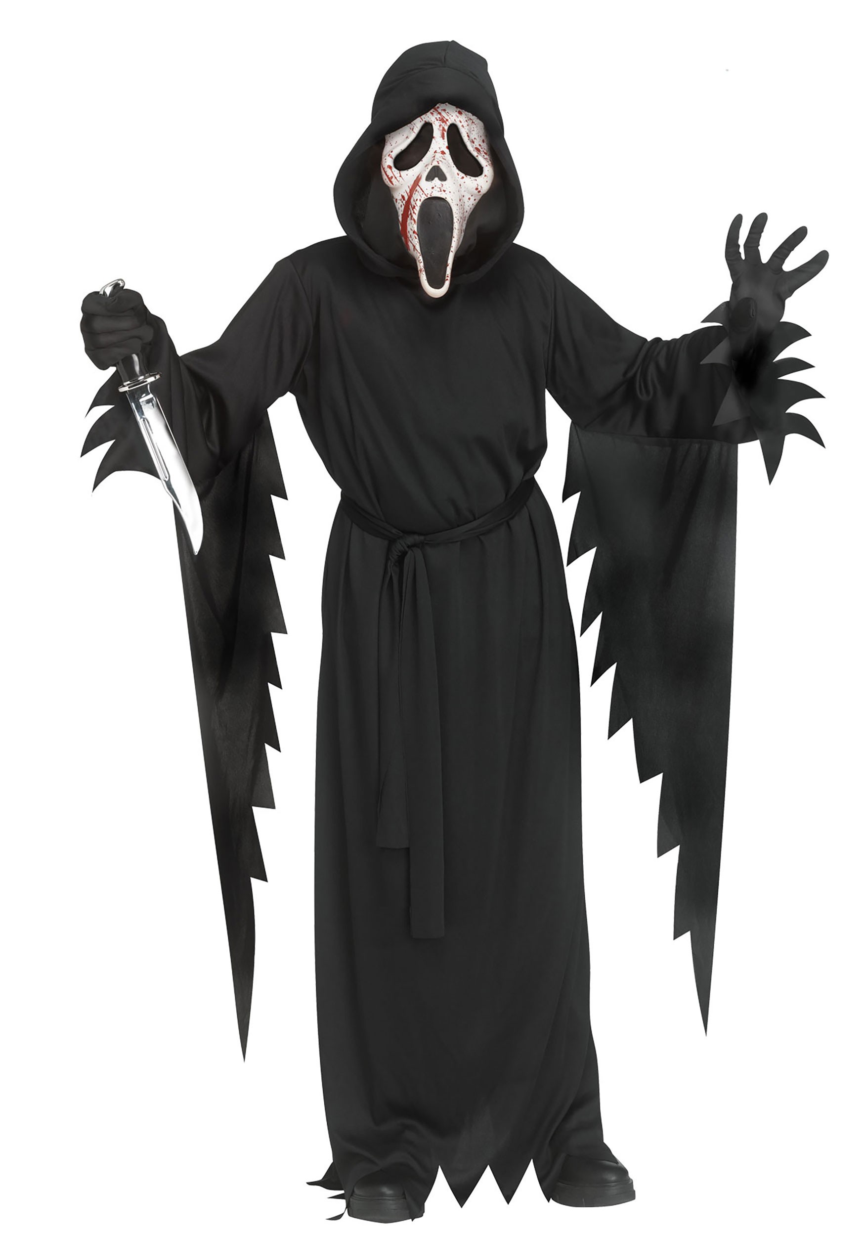 Kid's Splatter Ghost Face Costume