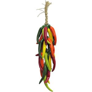 Large Ceramic Ristra: Multicolored Miracielo Chiles