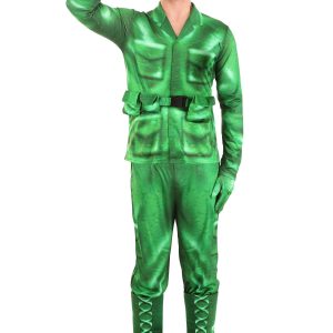 Adult Plastic Green Army Man Costume