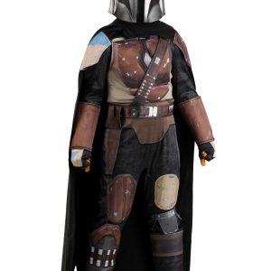 Boy's Deluxe Star Wars Din Djarin Season 1 Mandalorian Costume