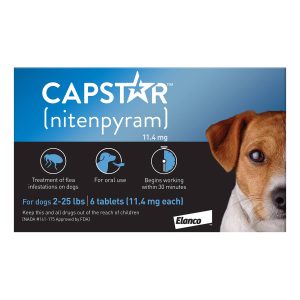 Capstar Small Dog 11mg 2-25 Lbs Blue 6 Tablet