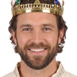 Deluxe Metallic King Crown Accessory