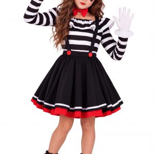 Girl's Curious Mime Costume