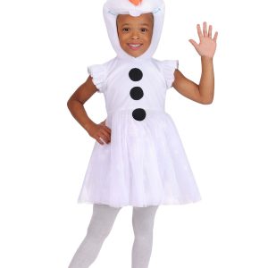 Girl's Toddler Disney Frozen Olaf Costume Hooded Dress