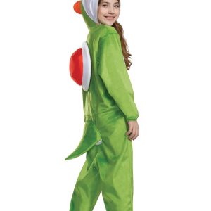 Kid's Super Mario Bros Yoshi Hooded Jumpsuit